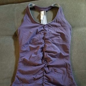 Lucy purple yoga top